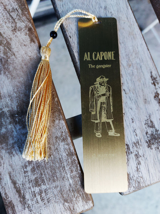 Limited Edition Al Capone Brass Engraved Bookmark